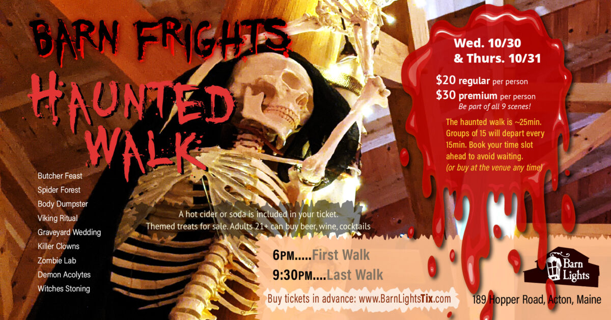 Barn Frights Halloween image - October 30 & 31, 2024